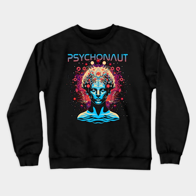 Psychonaut - Mind Journey Crewneck Sweatshirt by Vector Deluxe